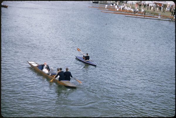 [1096 Views of the Henley Royal Regatta for Sports Illustrated Article, "Henley Forever"], Walker Evans (American, St. Louis, Missouri 1903–1975 New Haven, Connecticut), Color film transparency