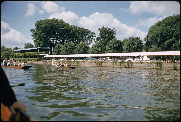 [1096 Views of the Henley Royal Regatta for Sports Illustrated Article, "Henley Forever"], Walker Evans (American, St. Louis, Missouri 1903–1975 New Haven, Connecticut), Color film transparency