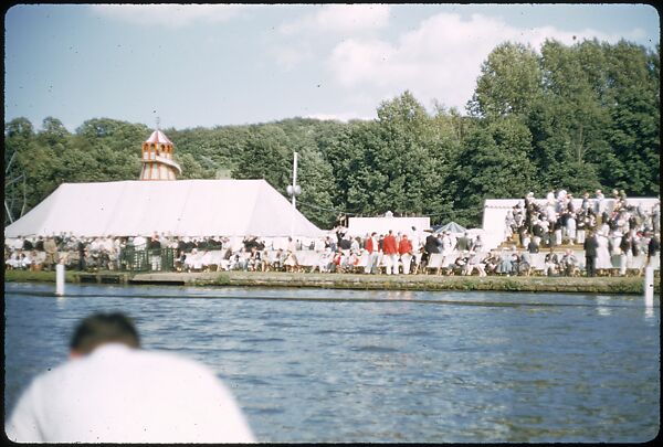[1096 Views of the Henley Royal Regatta for Sports Illustrated Article, "Henley Forever"], Walker Evans (American, St. Louis, Missouri 1903–1975 New Haven, Connecticut), Color film transparency