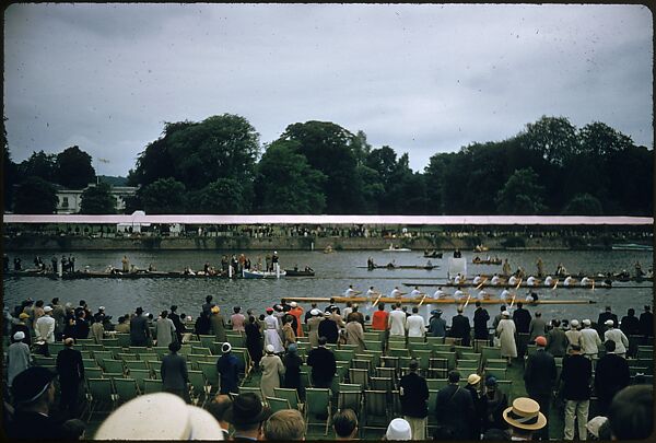 [1096 Views of the Henley Royal Regatta for Sports Illustrated Article, "Henley Forever"], Walker Evans (American, St. Louis, Missouri 1903–1975 New Haven, Connecticut), Color film transparency