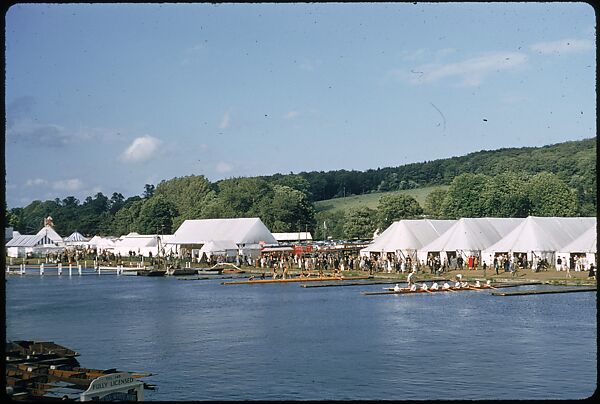 [1096 Views of the Henley Royal Regatta for Sports Illustrated Article, "Henley Forever"], Walker Evans (American, St. Louis, Missouri 1903–1975 New Haven, Connecticut), Color film transparency