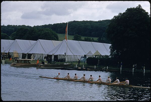 [1096 Views of the Henley Royal Regatta for Sports Illustrated Article, "Henley Forever"], Walker Evans (American, St. Louis, Missouri 1903–1975 New Haven, Connecticut), Color film transparency