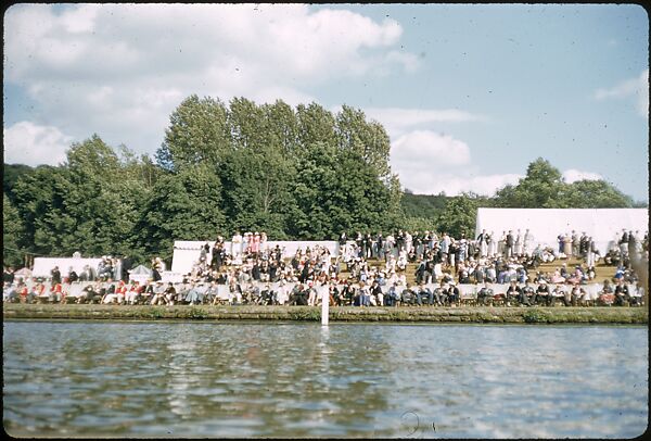 [1096 Views of the Henley Royal Regatta for Sports Illustrated Article, "Henley Forever"], Walker Evans (American, St. Louis, Missouri 1903–1975 New Haven, Connecticut), Color film transparency