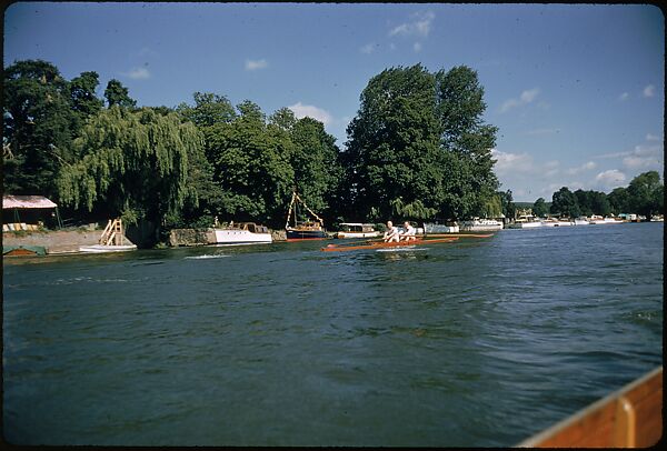 [1096 Views of the Henley Royal Regatta for Sports Illustrated Article, "Henley Forever"], Walker Evans (American, St. Louis, Missouri 1903–1975 New Haven, Connecticut), Color film transparency