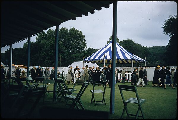 [1096 Views of the Henley Royal Regatta for Sports Illustrated Article, "Henley Forever"], Walker Evans (American, St. Louis, Missouri 1903–1975 New Haven, Connecticut), Color film transparency