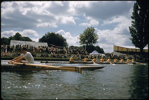 [1096 Views of the Henley Royal Regatta for Sports Illustrated Article, "Henley Forever"], Walker Evans (American, St. Louis, Missouri 1903–1975 New Haven, Connecticut), Color film transparency