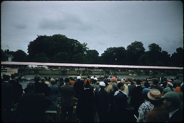 [1096 Views of the Henley Royal Regatta for Sports Illustrated Article, "Henley Forever"], Walker Evans (American, St. Louis, Missouri 1903–1975 New Haven, Connecticut), Color film transparency