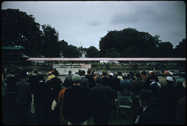 [1096 Views of the Henley Royal Regatta for Sports Illustrated Article, "Henley Forever"], Walker Evans (American, St. Louis, Missouri 1903–1975 New Haven, Connecticut), Color film transparency