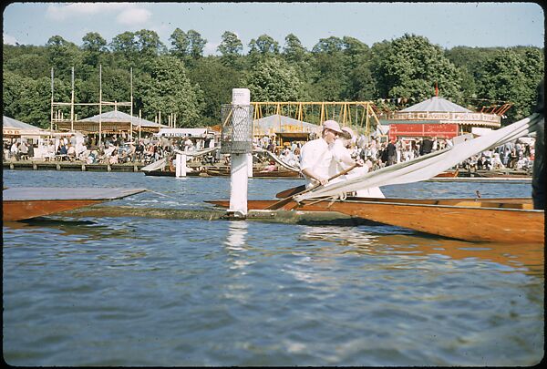 [1096 Views of the Henley Royal Regatta for Sports Illustrated Article, "Henley Forever"], Walker Evans (American, St. Louis, Missouri 1903–1975 New Haven, Connecticut), Color film transparency
