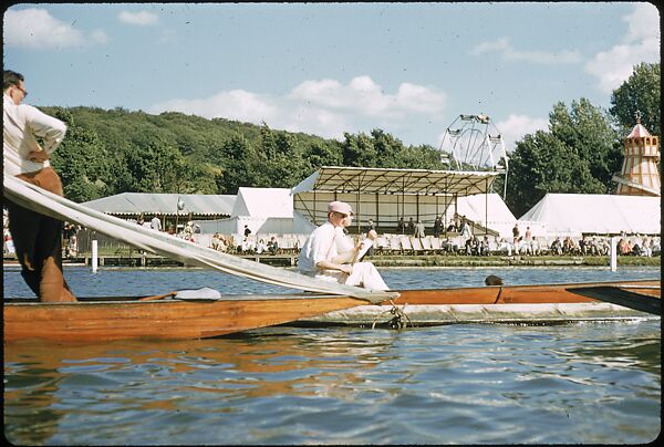 [1096 Views of the Henley Royal Regatta for Sports Illustrated Article, "Henley Forever"], Walker Evans (American, St. Louis, Missouri 1903–1975 New Haven, Connecticut), Color film transparency