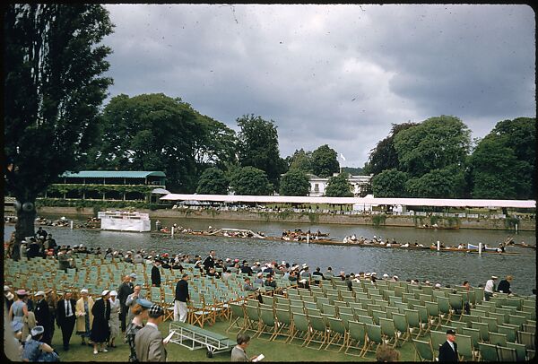 [1096 Views of the Henley Royal Regatta for Sports Illustrated Article, "Henley Forever"], Walker Evans (American, St. Louis, Missouri 1903–1975 New Haven, Connecticut), Color film transparency