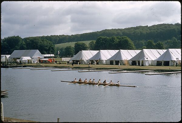 [1096 Views of the Henley Royal Regatta for Sports Illustrated Article, "Henley Forever"], Walker Evans (American, St. Louis, Missouri 1903–1975 New Haven, Connecticut), Color film transparency