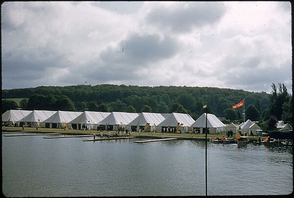 [1096 Views of the Henley Royal Regatta for Sports Illustrated Article, "Henley Forever"], Walker Evans (American, St. Louis, Missouri 1903–1975 New Haven, Connecticut), Color film transparency