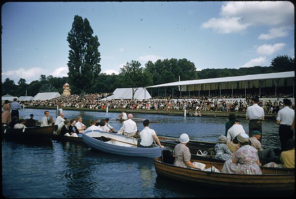 [1096 Views of the Henley Royal Regatta for Sports Illustrated Article, "Henley Forever"], Walker Evans (American, St. Louis, Missouri 1903–1975 New Haven, Connecticut), Color film transparency
