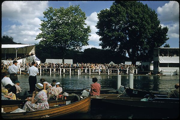 [1096 Views of the Henley Royal Regatta for Sports Illustrated Article, "Henley Forever"], Walker Evans (American, St. Louis, Missouri 1903–1975 New Haven, Connecticut), Color film transparency