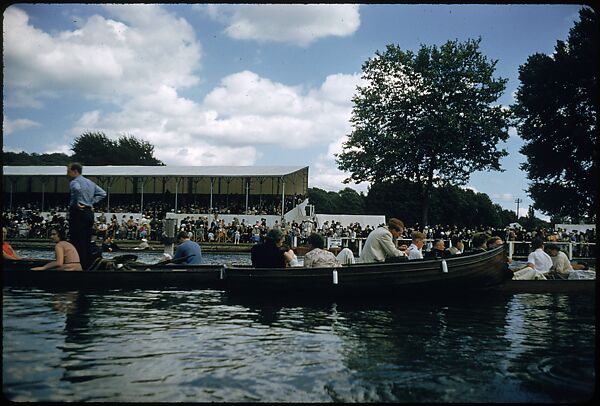 [1096 Views of the Henley Royal Regatta for Sports Illustrated Article, "Henley Forever"], Walker Evans (American, St. Louis, Missouri 1903–1975 New Haven, Connecticut), Color film transparency
