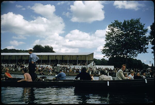 [1096 Views of the Henley Royal Regatta for Sports Illustrated Article, "Henley Forever"], Walker Evans (American, St. Louis, Missouri 1903–1975 New Haven, Connecticut), Color film transparency