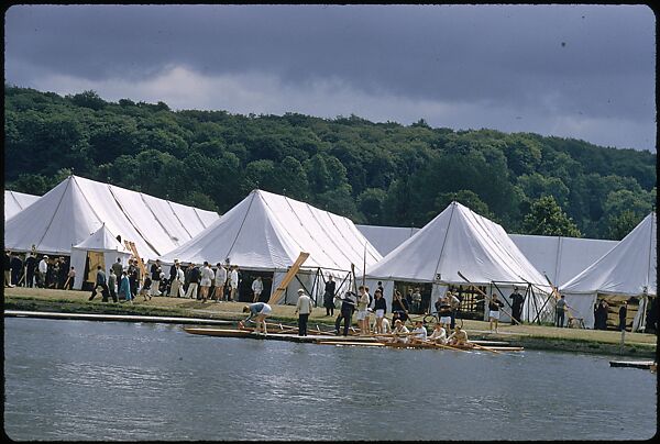 [1096 Views of the Henley Royal Regatta for Sports Illustrated Article, "Henley Forever"], Walker Evans (American, St. Louis, Missouri 1903–1975 New Haven, Connecticut), Color film transparency