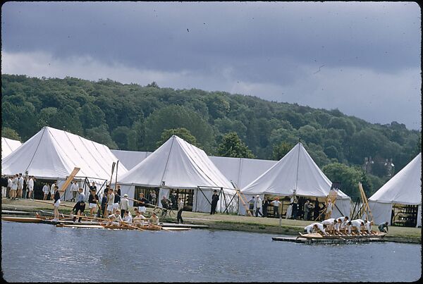 [1096 Views of the Henley Royal Regatta for Sports Illustrated Article, "Henley Forever"], Walker Evans (American, St. Louis, Missouri 1903–1975 New Haven, Connecticut), Color film transparency