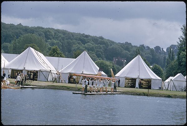 [1096 Views of the Henley Royal Regatta for Sports Illustrated Article, "Henley Forever"], Walker Evans (American, St. Louis, Missouri 1903–1975 New Haven, Connecticut), Color film transparency