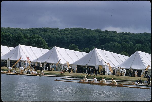 [1096 Views of the Henley Royal Regatta for Sports Illustrated Article, "Henley Forever"], Walker Evans (American, St. Louis, Missouri 1903–1975 New Haven, Connecticut), Color film transparency