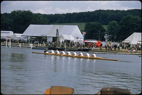 [1096 Views of the Henley Royal Regatta for Sports Illustrated Article, "Henley Forever"], Walker Evans (American, St. Louis, Missouri 1903–1975 New Haven, Connecticut), Color film transparency