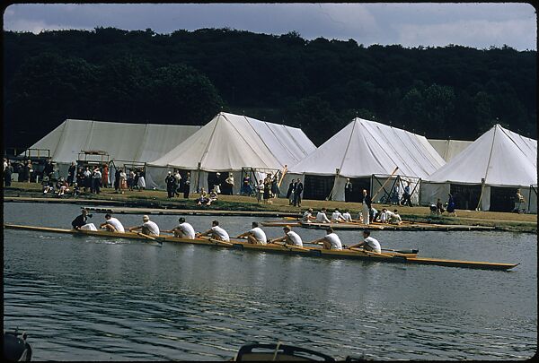 [1096 Views of the Henley Royal Regatta for Sports Illustrated Article, "Henley Forever"], Walker Evans (American, St. Louis, Missouri 1903–1975 New Haven, Connecticut), Color film transparency