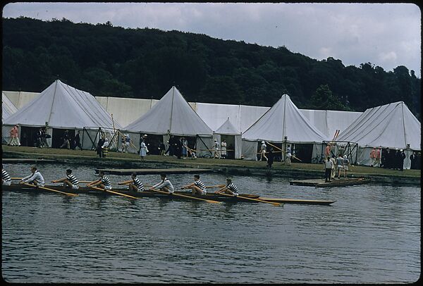 [1096 Views of the Henley Royal Regatta for Sports Illustrated Article, "Henley Forever"], Walker Evans (American, St. Louis, Missouri 1903–1975 New Haven, Connecticut), Color film transparency