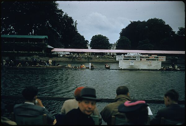 [1096 Views of the Henley Royal Regatta for Sports Illustrated Article, "Henley Forever"], Walker Evans (American, St. Louis, Missouri 1903–1975 New Haven, Connecticut), Color film transparency