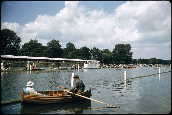 [1096 Views of the Henley Royal Regatta for Sports Illustrated Article, "Henley Forever"], Walker Evans (American, St. Louis, Missouri 1903–1975 New Haven, Connecticut), Color film transparency