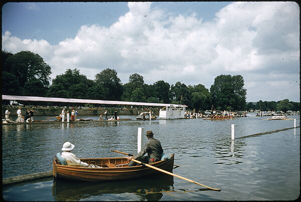 [1096 Views of the Henley Royal Regatta for Sports Illustrated Article, "Henley Forever"], Walker Evans (American, St. Louis, Missouri 1903–1975 New Haven, Connecticut), Color film transparency