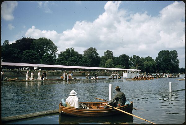 [1096 Views of the Henley Royal Regatta for Sports Illustrated Article, "Henley Forever"], Walker Evans (American, St. Louis, Missouri 1903–1975 New Haven, Connecticut), Color film transparency