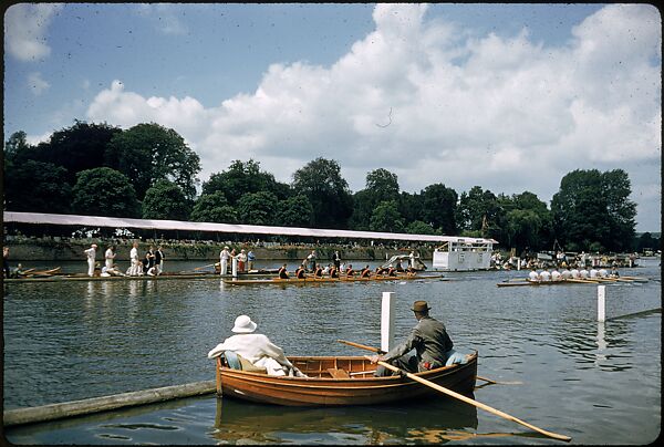 [1096 Views of the Henley Royal Regatta for Sports Illustrated Article, "Henley Forever"], Walker Evans (American, St. Louis, Missouri 1903–1975 New Haven, Connecticut), Color film transparency