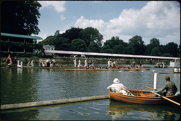 [1096 Views of the Henley Royal Regatta for Sports Illustrated Article, "Henley Forever"], Walker Evans (American, St. Louis, Missouri 1903–1975 New Haven, Connecticut), Color film transparency