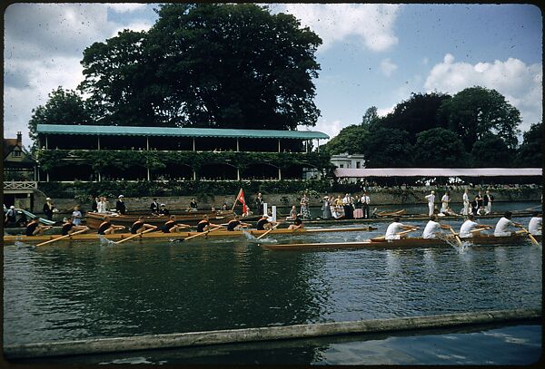 [1096 Views of the Henley Royal Regatta for Sports Illustrated Article, "Henley Forever"], Walker Evans (American, St. Louis, Missouri 1903–1975 New Haven, Connecticut), Color film transparency
