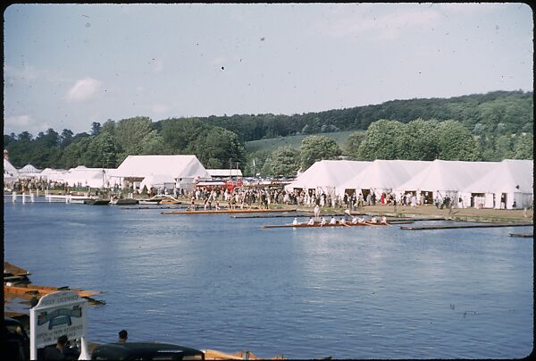 [1096 Views of the Henley Royal Regatta for Sports Illustrated Article, "Henley Forever"], Walker Evans (American, St. Louis, Missouri 1903–1975 New Haven, Connecticut), Color film transparency
