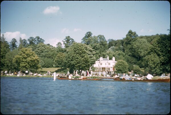 [1096 Views of the Henley Royal Regatta for Sports Illustrated Article, "Henley Forever"], Walker Evans (American, St. Louis, Missouri 1903–1975 New Haven, Connecticut), Color film transparency