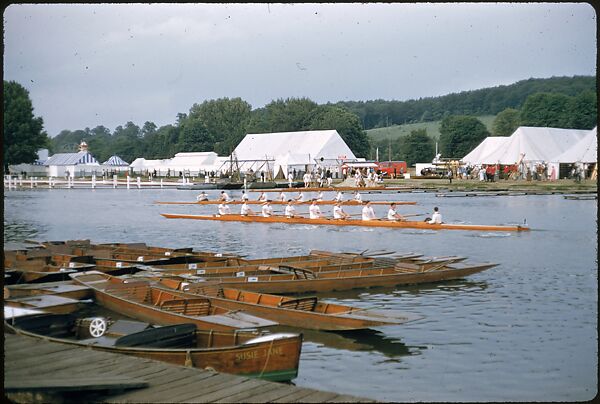 [1096 Views of the Henley Royal Regatta for Sports Illustrated Article, "Henley Forever"], Walker Evans (American, St. Louis, Missouri 1903–1975 New Haven, Connecticut), Color film transparency