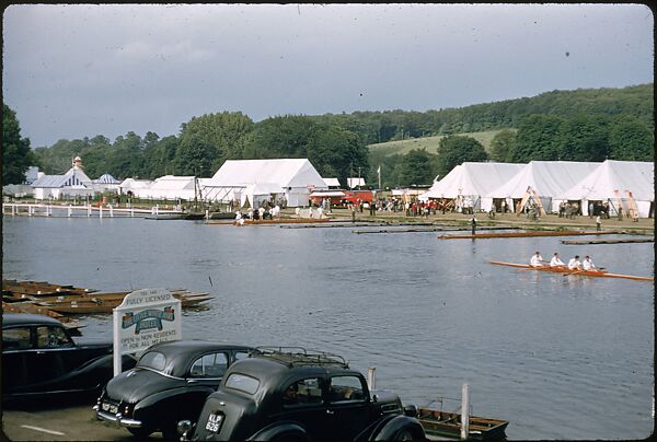 [1096 Views of the Henley Royal Regatta for Sports Illustrated Article, "Henley Forever"], Walker Evans (American, St. Louis, Missouri 1903–1975 New Haven, Connecticut), Color film transparency
