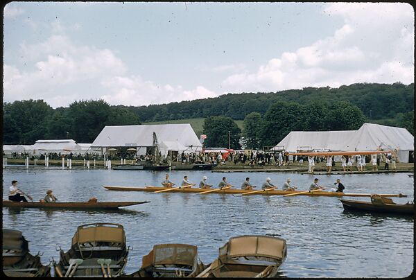 [1096 Views of the Henley Royal Regatta for Sports Illustrated Article, "Henley Forever"], Walker Evans (American, St. Louis, Missouri 1903–1975 New Haven, Connecticut), Color film transparency