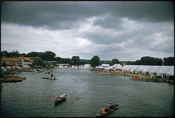 [1096 Views of the Henley Royal Regatta for Sports Illustrated Article, "Henley Forever"], Walker Evans (American, St. Louis, Missouri 1903–1975 New Haven, Connecticut), Color film transparency