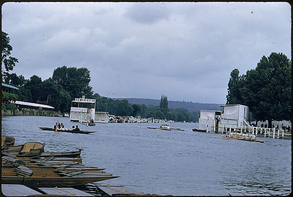 [1096 Views of the Henley Royal Regatta for Sports Illustrated Article, "Henley Forever"], Walker Evans (American, St. Louis, Missouri 1903–1975 New Haven, Connecticut), Color film transparency