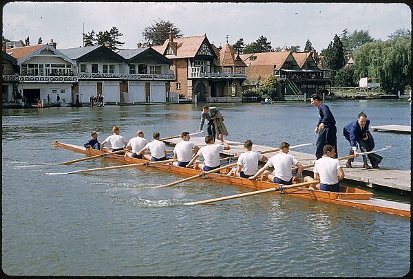 [1096 Views of the Henley Royal Regatta for Sports Illustrated Article, "Henley Forever"], Walker Evans (American, St. Louis, Missouri 1903–1975 New Haven, Connecticut), Color film transparency