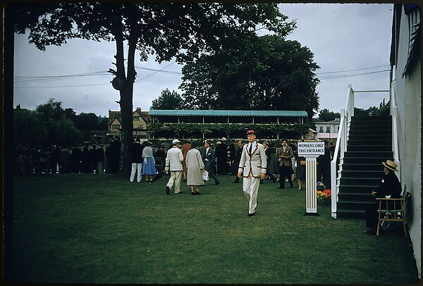 [1096 Views of the Henley Royal Regatta for Sports Illustrated Article, "Henley Forever"], Walker Evans (American, St. Louis, Missouri 1903–1975 New Haven, Connecticut), Color film transparency