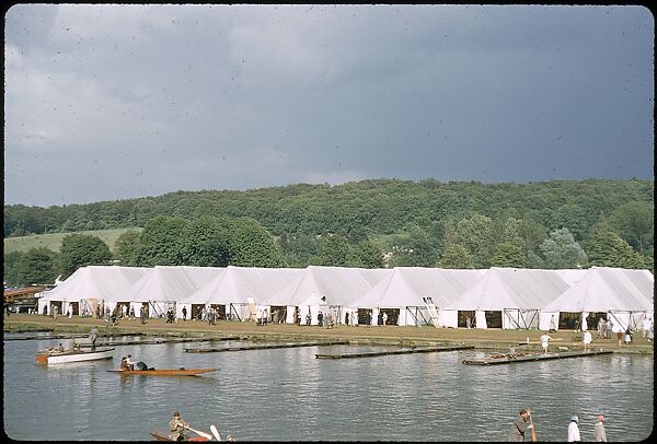 [1096 Views of the Henley Royal Regatta for Sports Illustrated Article, "Henley Forever"], Walker Evans (American, St. Louis, Missouri 1903–1975 New Haven, Connecticut), Color film transparency
