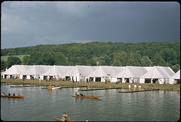 [1096 Views of the Henley Royal Regatta for Sports Illustrated Article, "Henley Forever"], Walker Evans (American, St. Louis, Missouri 1903–1975 New Haven, Connecticut), Color film transparency