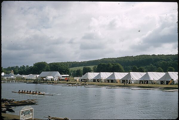 [1096 Views of the Henley Royal Regatta for Sports Illustrated Article, "Henley Forever"], Walker Evans (American, St. Louis, Missouri 1903–1975 New Haven, Connecticut), Color film transparency