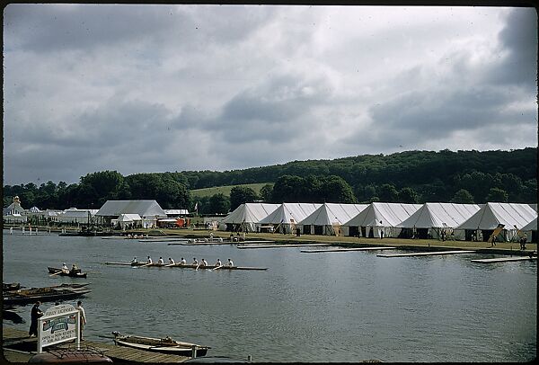 [1096 Views of the Henley Royal Regatta for Sports Illustrated Article, "Henley Forever"], Walker Evans (American, St. Louis, Missouri 1903–1975 New Haven, Connecticut), Color film transparency