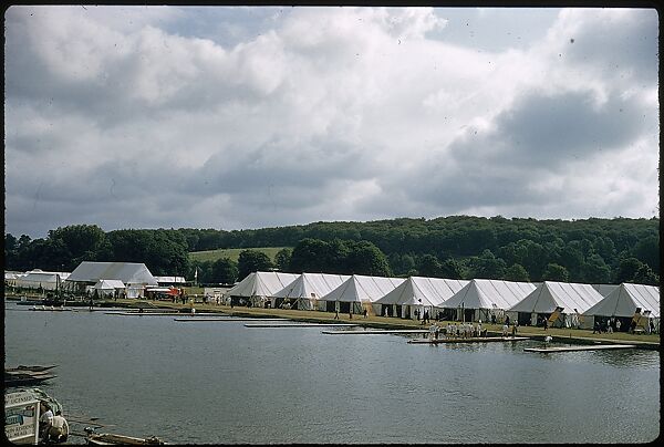 [1096 Views of the Henley Royal Regatta for Sports Illustrated Article, "Henley Forever"], Walker Evans (American, St. Louis, Missouri 1903–1975 New Haven, Connecticut), Color film transparency