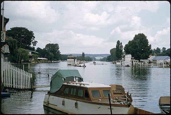 [1096 Views of the Henley Royal Regatta for Sports Illustrated Article, "Henley Forever"], Walker Evans (American, St. Louis, Missouri 1903–1975 New Haven, Connecticut), Color film transparency